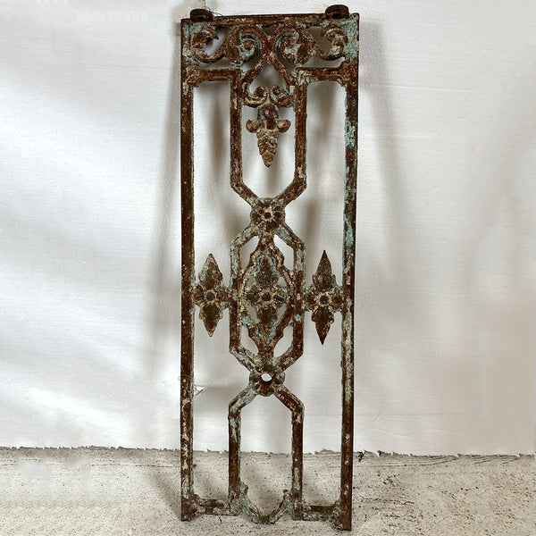 English Victorian Painted Cast Iron Staircase Baluster