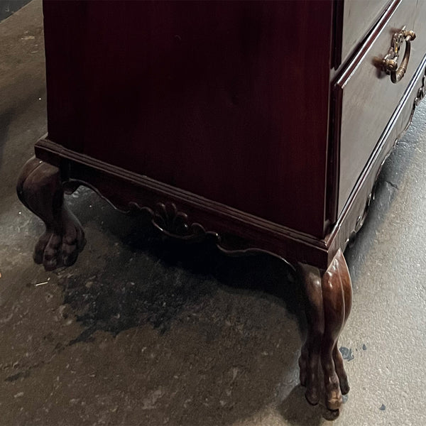 Anglo Indian Chippendale Rosewood and Mahogany Chest of Drawers on Stand