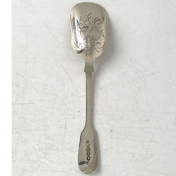 English Reid & Sons Newcastle Sterling Silver Sugar Spoon Shovel