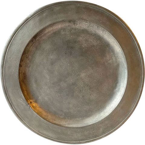 American Pewter Single-Reed Charger Plate