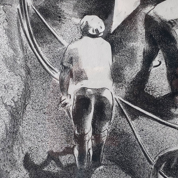 LOUIS LOZOWICK Lithograph on Paper, Rock Bottom