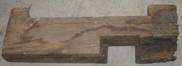 Indian Painted Solid Satinwood Architectural Bracket