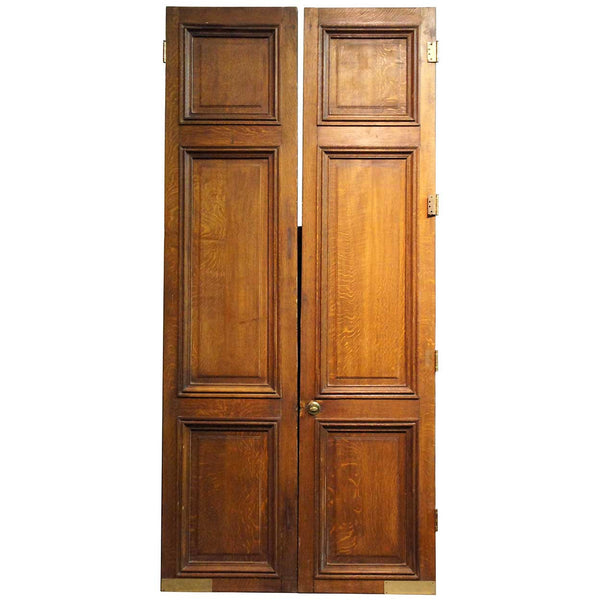 Large French Oak Panelled Double Door