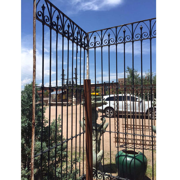 Very Large French Beaux Arts Wrought Iron Window Grille