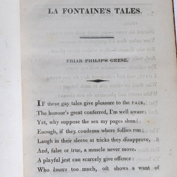 Set of Two Riviere & Son Leather Books: La Fontaine's Tales by Jean de La Fontaine