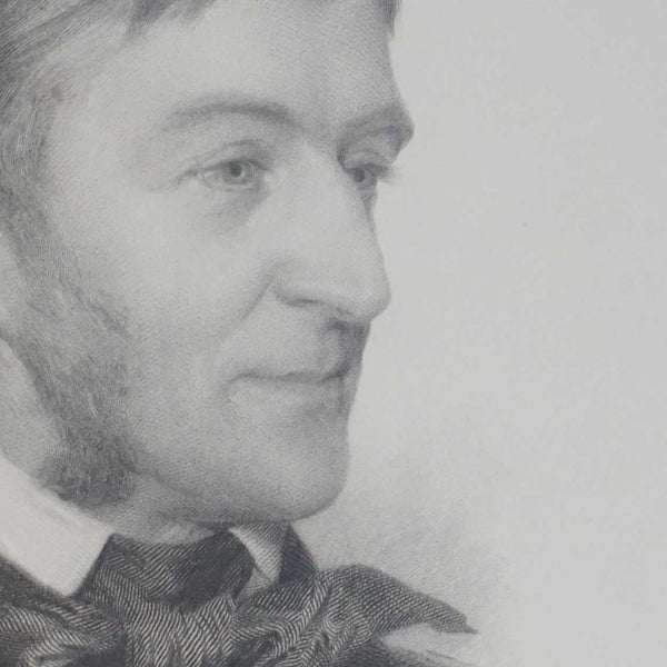 After SAMUEL W. ROWSE Engraving, Portrait of Ralph Waldo Emerson