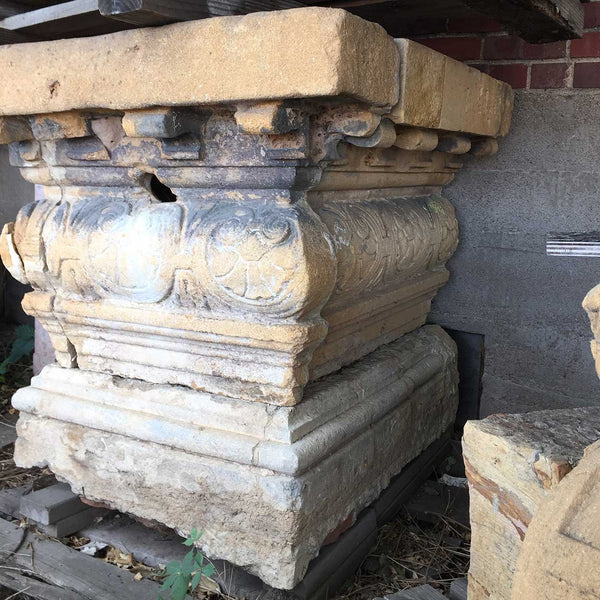 Large Rare French Louis XIV Limestone Covered Fountain Well Head