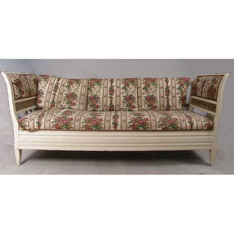 Scandinavian Gustavian Painted Upholstered Daybed