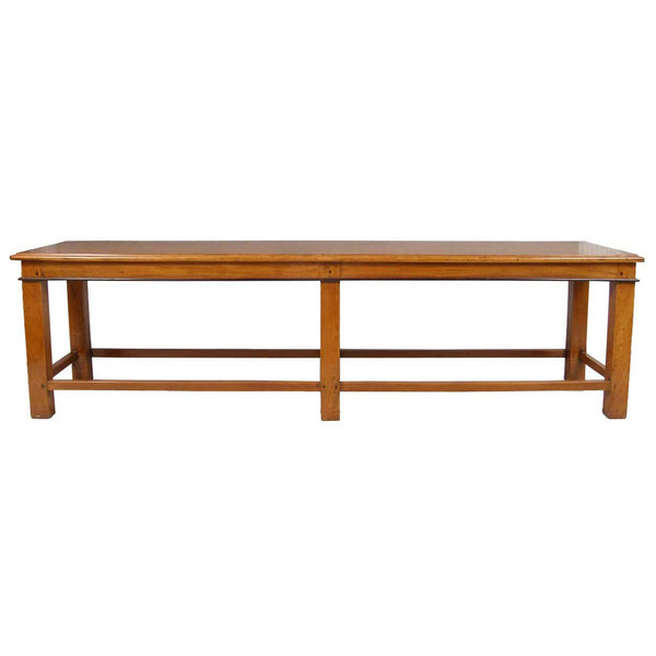 Large Anglo Indian Satinwood and Ebony Low Table/Long Bench