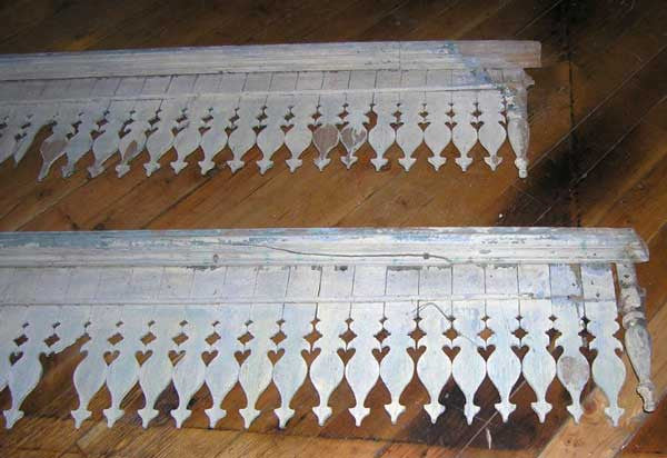 Pair of Anglo Indian Painted Teak Porch Decorative Trim Panels