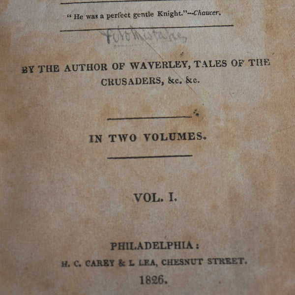 Book: Woodstock; or The Cavalier, Volume I by George Washington Cable