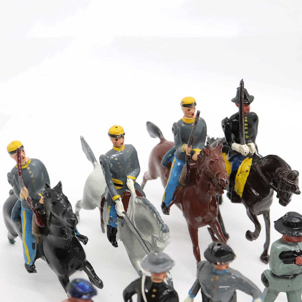 23 English Johillco and Britains Painted Cast Lead American Civil War Toy Soldiers