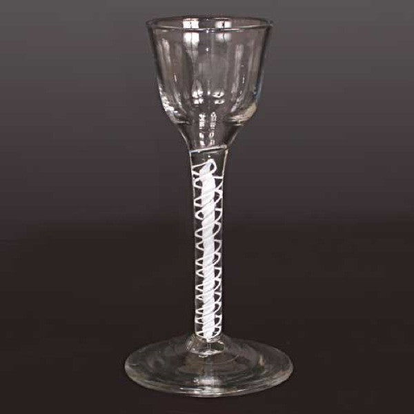 Early Double-Series Opaque Twist Stem Wine/Cordial Glass