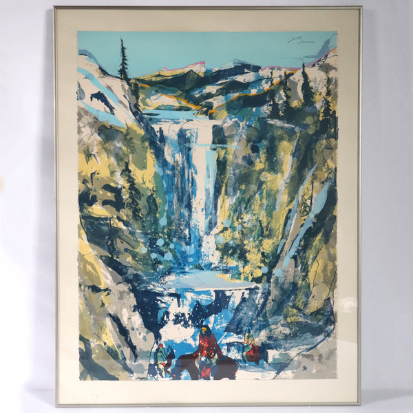 EARL BISS Serigraph on Paper, Walking upon the Thundering Waters, 25/25