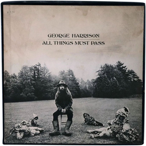 Set of Three Vintage GEORGE HARRISON 33 Vinyl Record Albums, All Things Must Pass