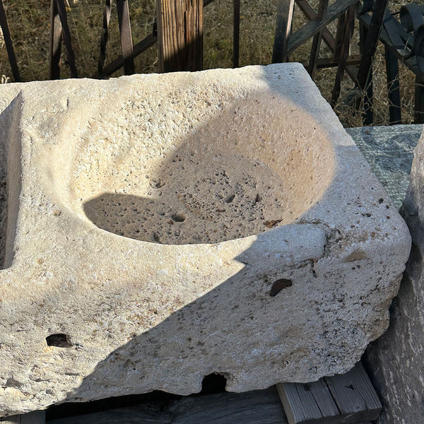 Large French Macon Limestone Horse Trough