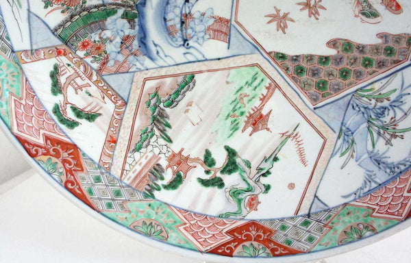 Large Japanese Meiji Imari Porcelain Charger