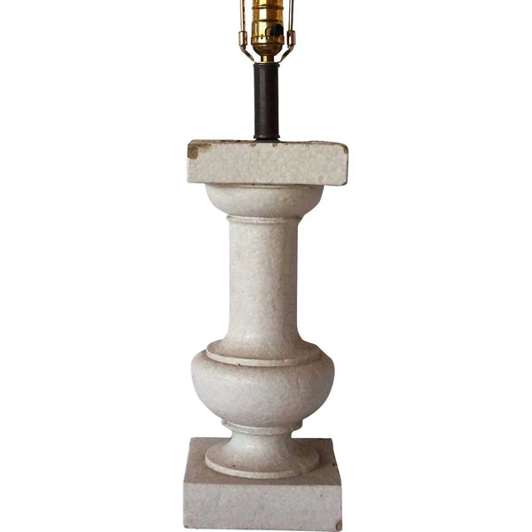 American Belmar Mansion Glazed Terracotta Baluster as a One-Light Table Lamp