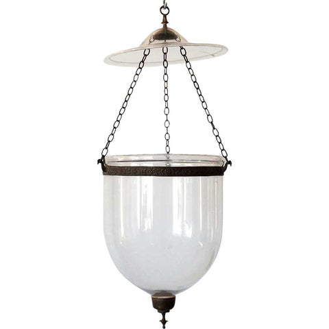 Large English Regency Style Glass Hall Lantern