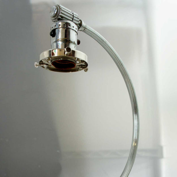 Vintage American Chase Art Deco Chrome One-Light Table Lamp