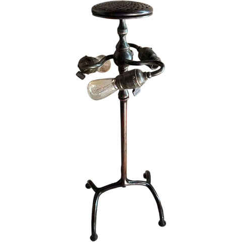 American Tiffany Studios Bronze Root Leg Three-Light Table Lamp Base