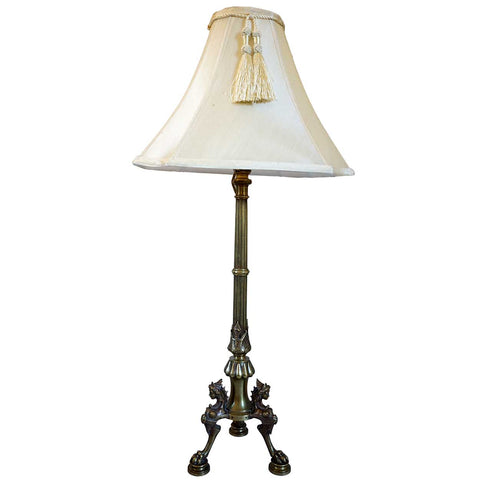 French Etruscan Revival Gilt Bronze One-Light Table Lamp