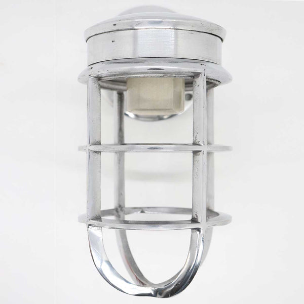 Vintage Style Industrial Aluminum Cage Bracket Wall Sconce Ship's Light Fixture