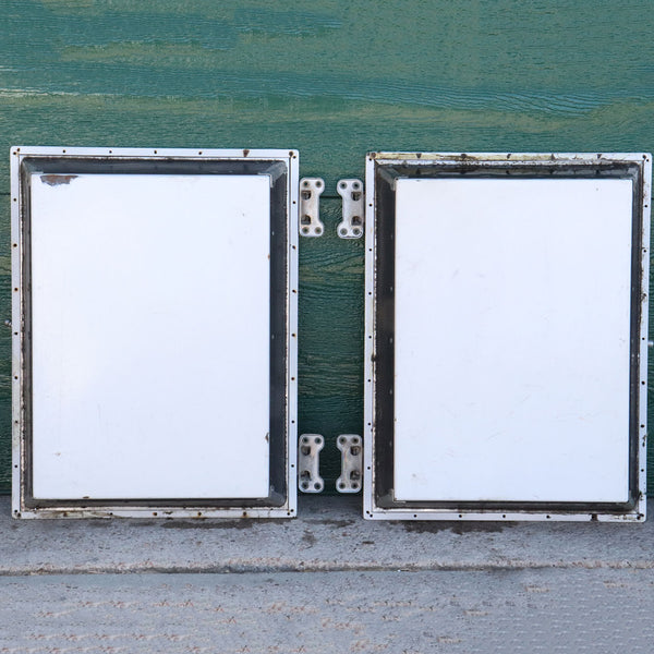 Set Four American General Electric Belcaro Mansion Enameled Steel Built-In Refrigerator Doors