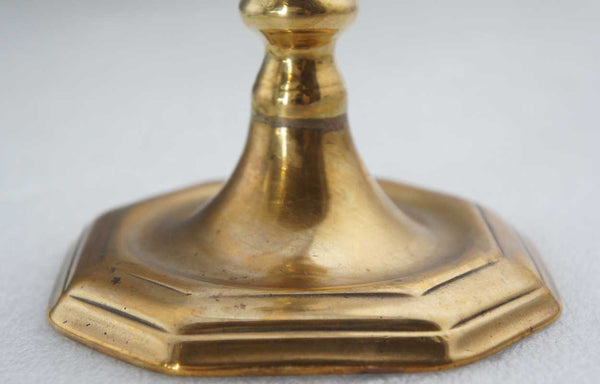 French Louis XIV Brass Candlestick