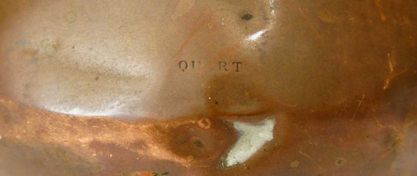 English Victorian Copper Quart Harvest Jug/Ale Measure