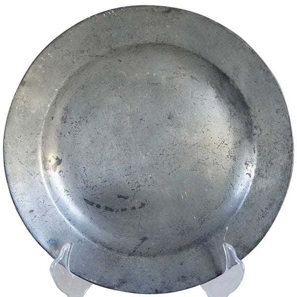 English Georgian Pewter Plate