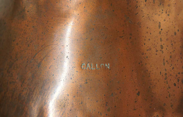 English Copper Gallon Harvest Jug/Ale Measure