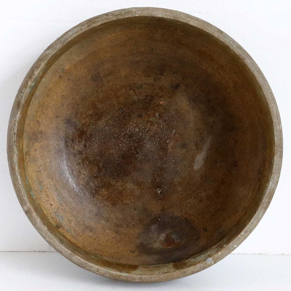 South Indian Solid Bronze Cooking Vessel (Urli)