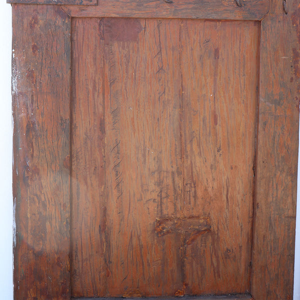 Indian Iron Mounted Painted Teak Panelled Window Shutters