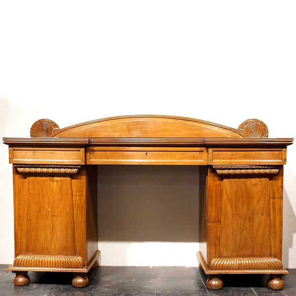 Anglo Indian William IV Pale Mahogany Pedestal Sideboard