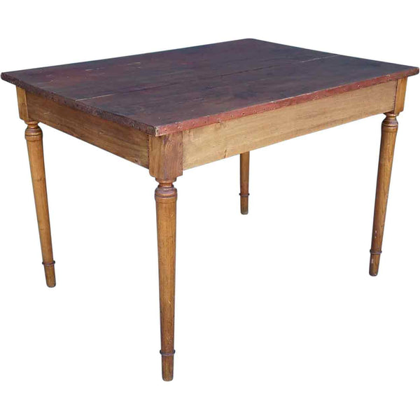 Small French Provincial Pine Rectangular Bistro Table
