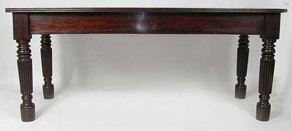 Large Anglo Indian Rosewood Rectangular Dining Table