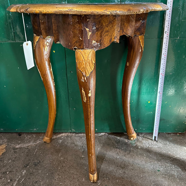 Swedish/German Baroque Painted Pine and Gilt Console Side Table