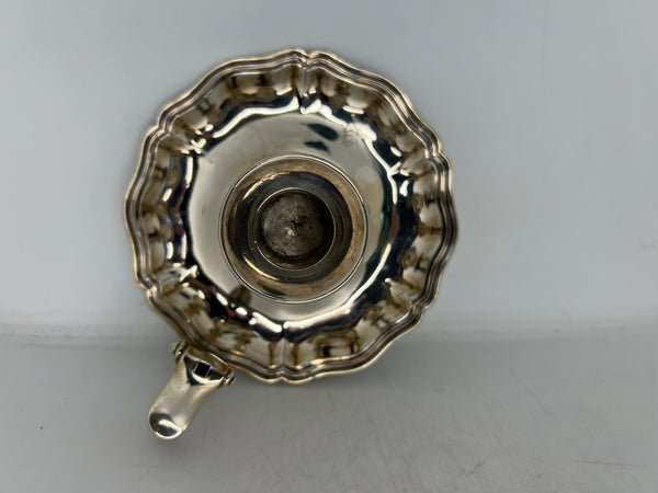 English Georgian T. J. & N. Creswick Sterling Silver Chamberstick and Snuffer