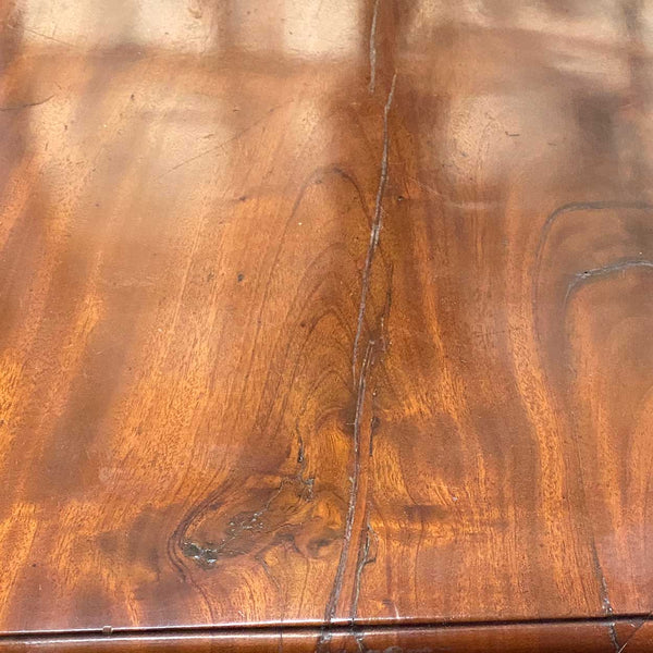 English Regency Flame Mahogany Drop-Leaf Pembroke Pedestal Table