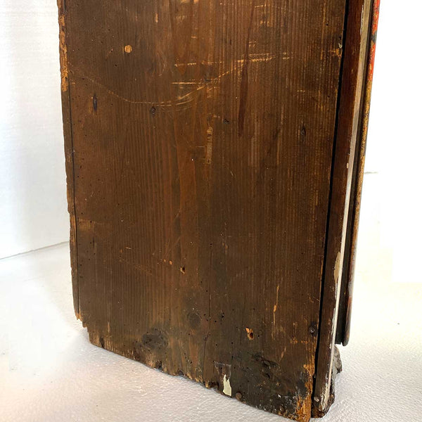 English Georgian Painted Pine Bowfront Hanging Corner Cabinet