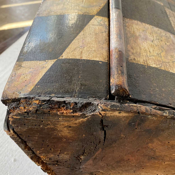 English Georgian Painted Pine Bowfront Hanging Corner Cabinet