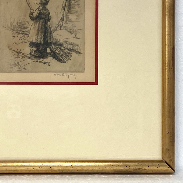 KERR EBY Etching on Paper, The Airplane