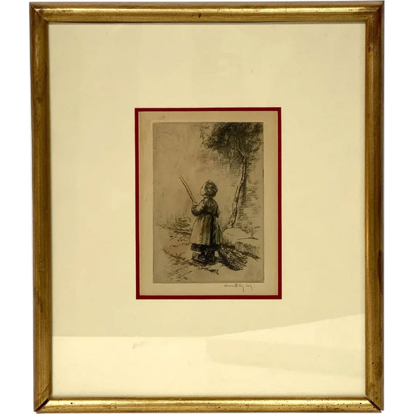 KERR EBY Etching on Paper, The Airplane
