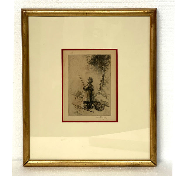 KERR EBY Etching on Paper, The Airplane