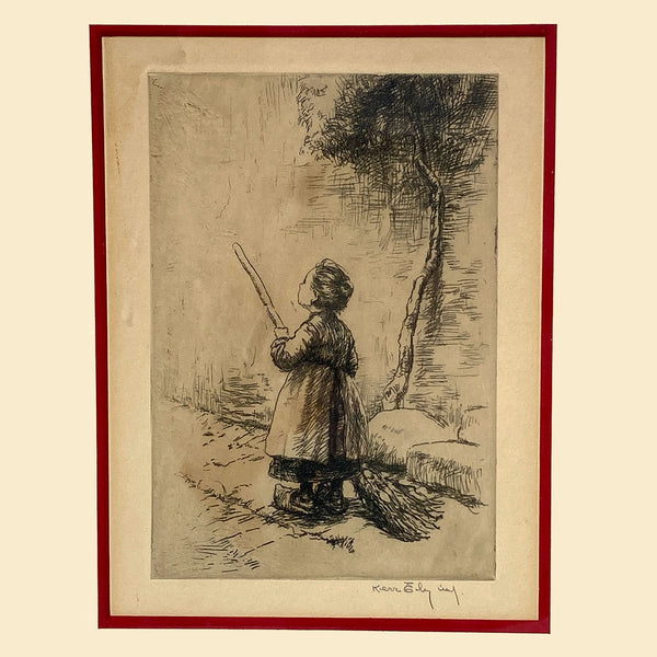 KERR EBY Etching on Paper, The Airplane