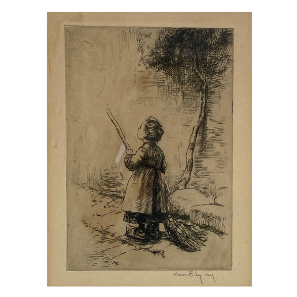 KERR EBY Etching on Paper, The Airplane
