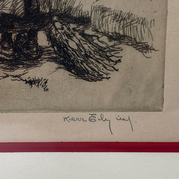 KERR EBY Etching on Paper, The Airplane