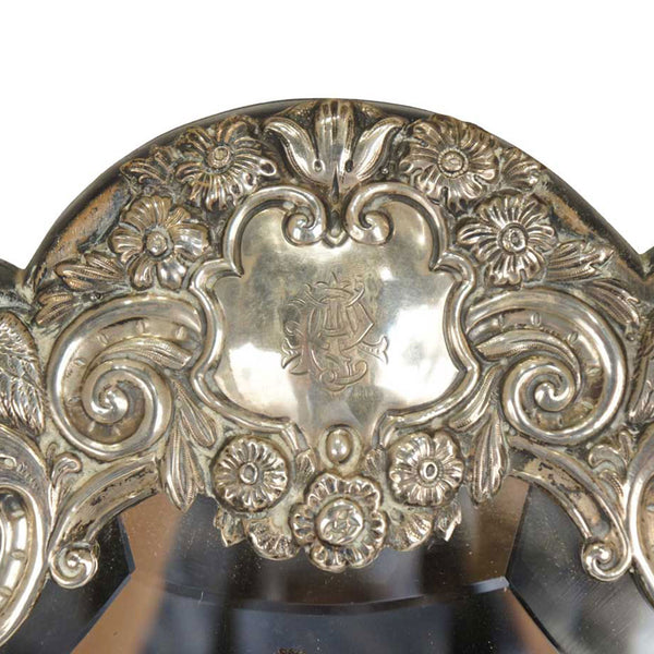 English Frederick Brasted Sterling Silver Dressing Table Mirror