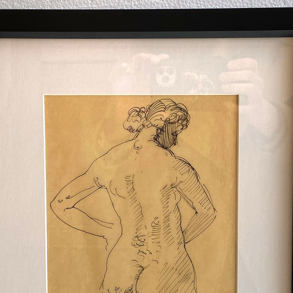 ANDRE DERAIN Ink Drawing on Paper, Femme nue de Dos